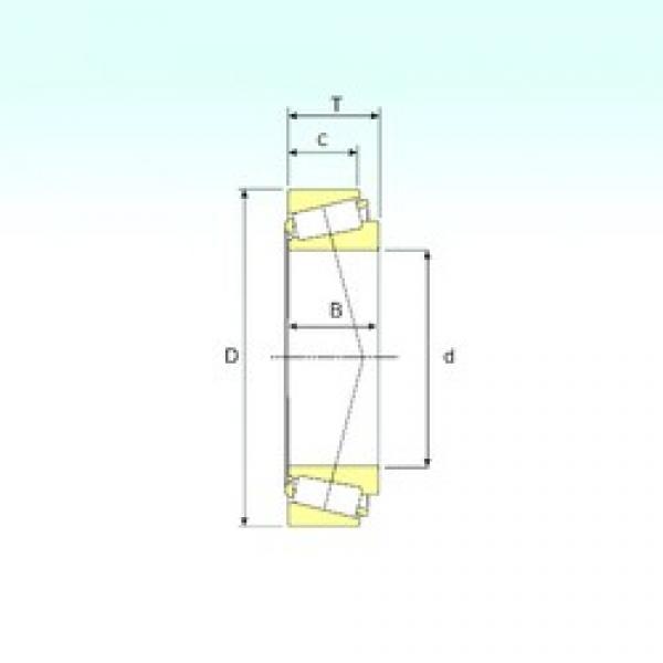 30 mm x 62 mm x 16 mm  ISB 30206 تناقص الأسطوانة المحامل #1 image