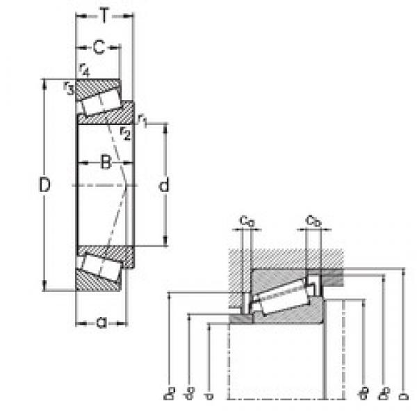 100 mm x 215 mm x 51 mm  NKE 31320 تناقص الأسطوانة المحامل #1 image