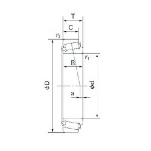 17 mm x 47 mm x 14 mm  NACHI E30303J تناقص الأسطوانة المحامل #1 image