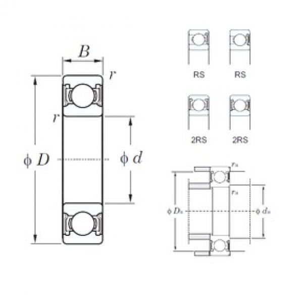 65 mm x 140 mm x 33 mm  KOYO 6313-2RS الكرات الأخدود العميق #1 image