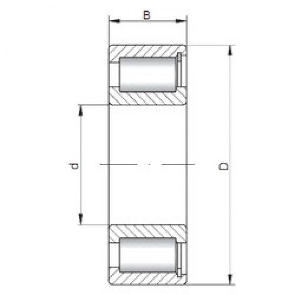 460 mm x 620 mm x 95 mm  ISO SL182992 محامل أسطوانية #1 image