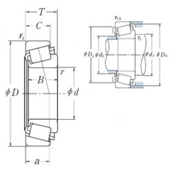 165,1 mm x 247,65 mm x 47,625 mm  NSK 67780/67720 تناقص الأسطوانة المحامل #1 image