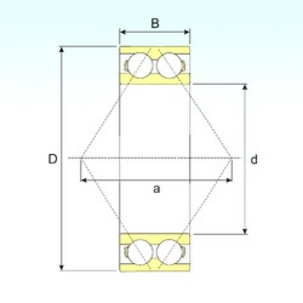 75 mm x 160 mm x 68,3 mm  ISB 3315 A الاتصال الكرات الزاوي #1 image