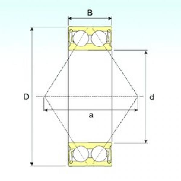 65 mm x 140 mm x 58,7 mm  ISB 3313-2RS الاتصال الكرات الزاوي #1 image