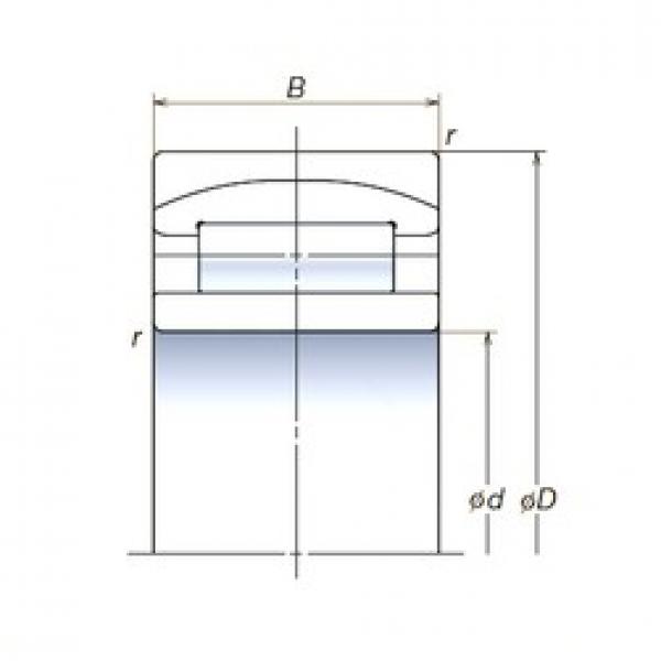 200 mm x 360 mm x 128 mm  NSK 200RUB32APV محامل كروية #1 image