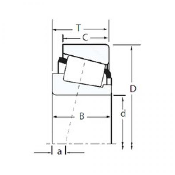 19.05 mm x 50,8 mm x 21,539 mm  Timken 09074/09201 تناقص الأسطوانة المحامل #1 image