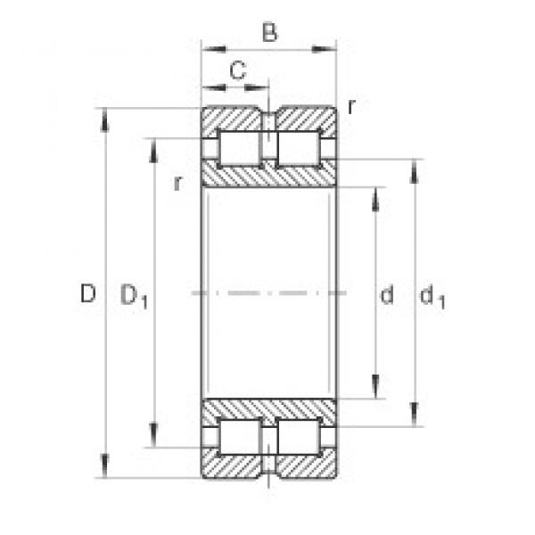 180 mm x 225 mm x 45 mm  INA SL014836 محامل أسطوانية #1 image