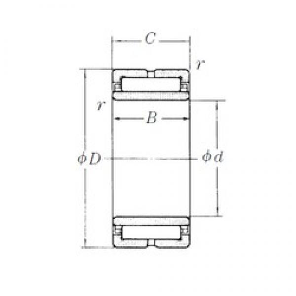 80 mm x 110 mm x 40 mm  NSK NA5916 محامل إبرة الأسطوانة #1 image