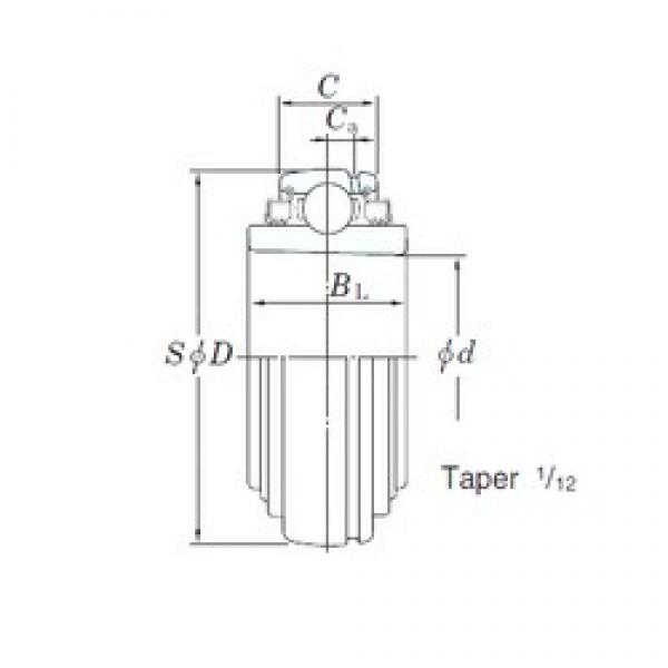 30 mm x 62 mm x 27 mm  KOYO UK206L3 الكرات الأخدود العميق #1 image