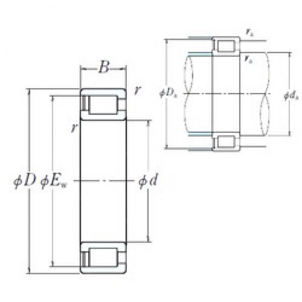 460 mm x 620 mm x 95 mm  NSK NCF2992V محامل أسطوانية #1 image