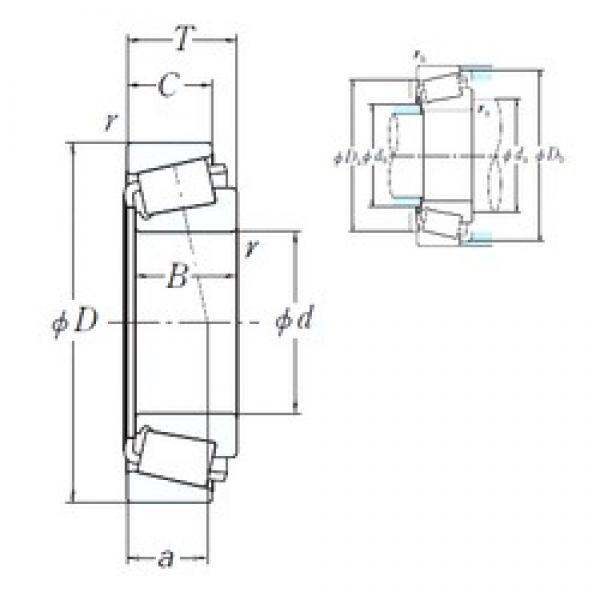 133,35 mm x 234,95 mm x 63,5 mm  NSK 95528/95925 محامل أسطوانية #1 image