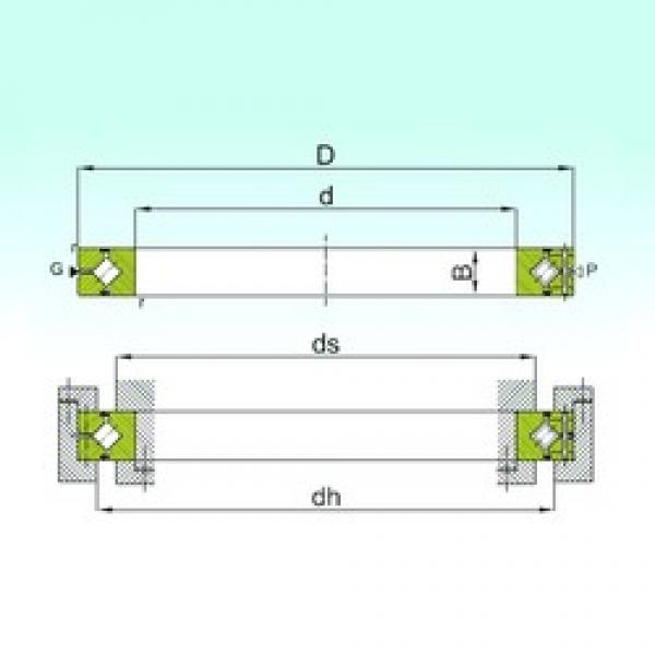 90 mm x 130 mm x 16 mm  ISB CRBH 9016 A المحامل الدوارة الاتجاه #1 image