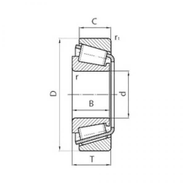 17 mm x 47 mm x 19 mm  CYSD 32303 تناقص الأسطوانة المحامل #1 image