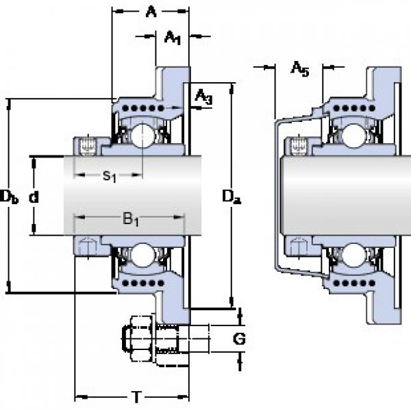 SKF FYK 40 WR/VL065 تحمل وحدات #1 image