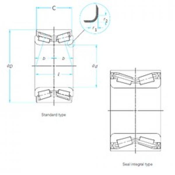 32 mm x 58 mm x 65 mm  FAG RW956 المحامل الدوارة الاتجاه #1 image