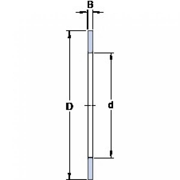 100 mm x 135 mm x 1 mm  SKF AS 100135 المحامل الدوارة الاتجاه #1 image