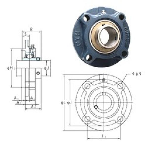 FYH UCFC206-19 تحمل وحدات #1 image