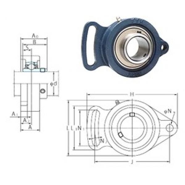 FYH UCFA208-25 تحمل وحدات #1 image