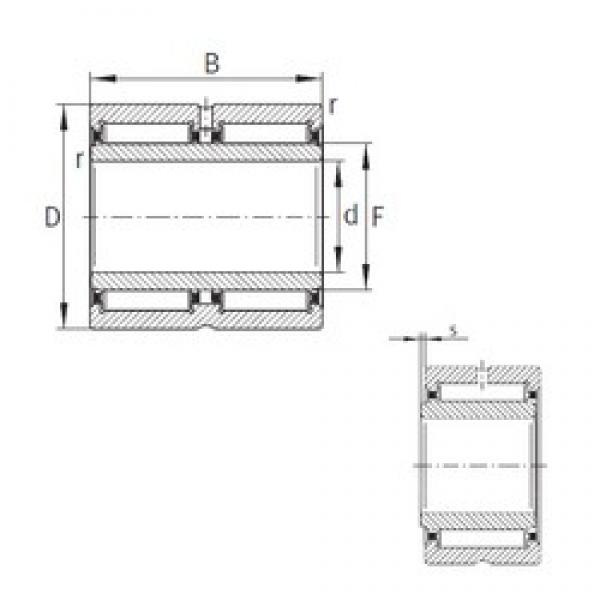 55 mm x 80 mm x 45 mm  INA NA6911-ZW-XL محامل إبرة الأسطوانة #1 image