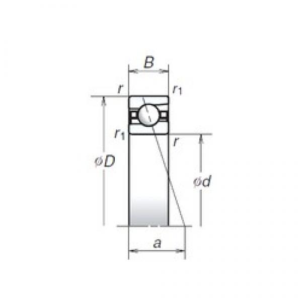 140 mm x 190 mm x 24 mm  NSK 140BER19S الاتصال الكرات الزاوي #1 image