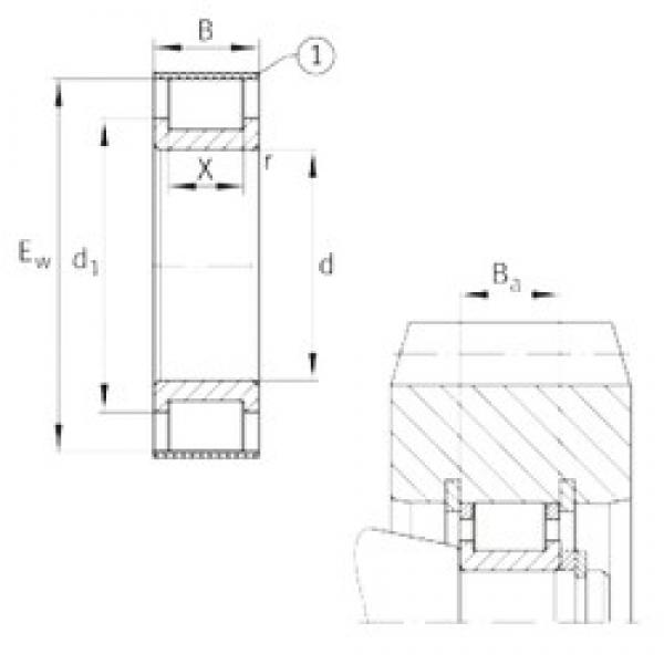 INA RSL182314-A محامل أسطوانية #1 image