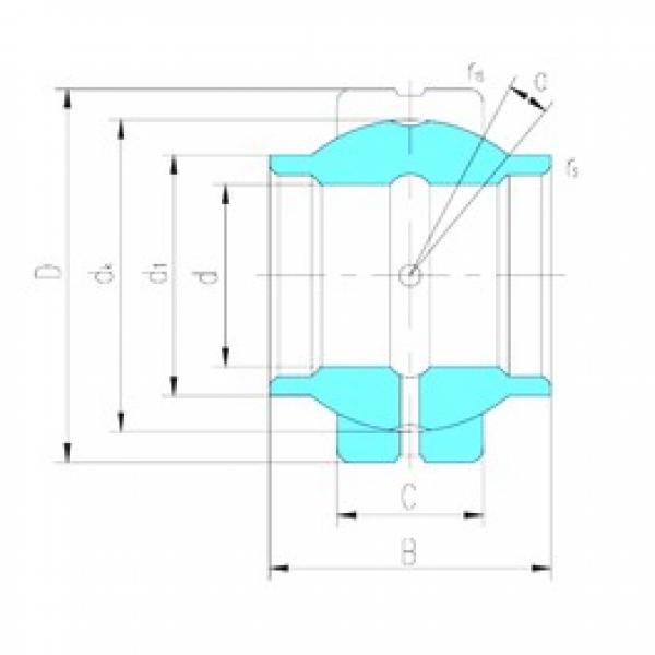 60 mm x 90 mm x 60 mm  LS GEEW60ES محامل عادي #1 image