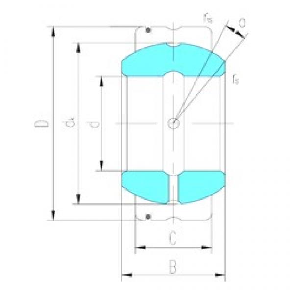 70 mm x 110 mm x 58 mm  LS GE70XS/K محامل عادي #1 image