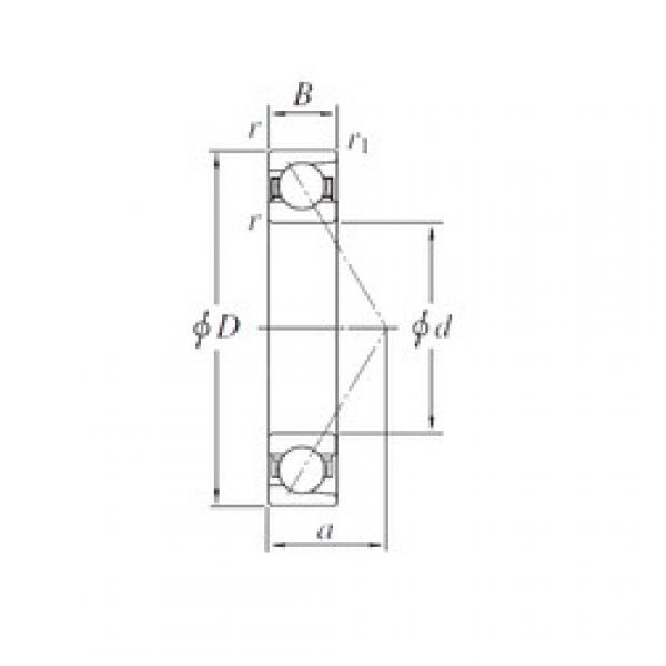 110 mm x 170 mm x 28 mm  KOYO 7022 الاتصال الكرات الزاوي #1 image