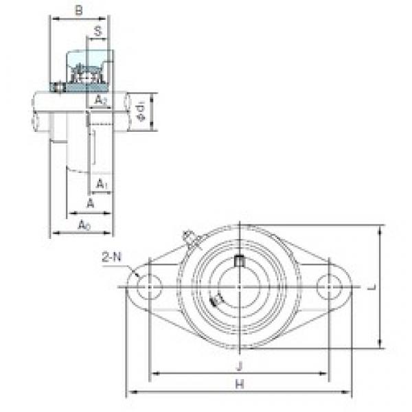 NACHI UCFL216 تحمل وحدات #1 image