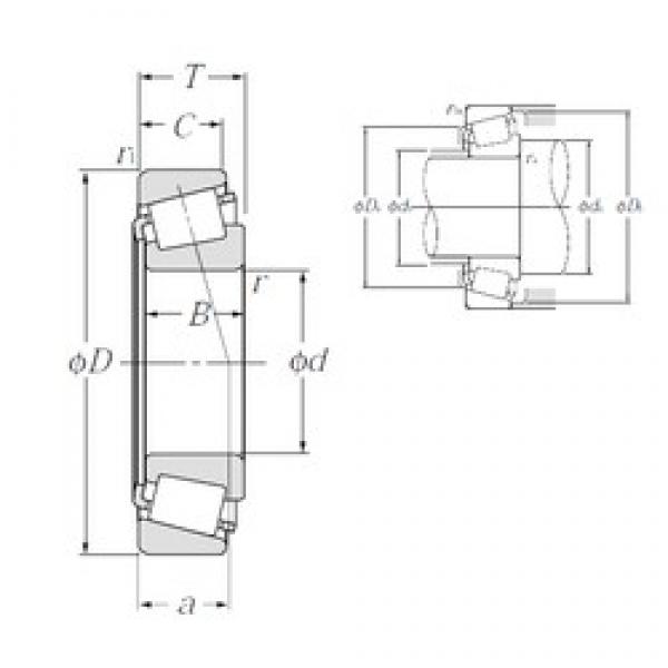 142,875 mm x 200,025 mm x 39,688 mm  NTN 4T-48685/48620 تناقص الأسطوانة المحامل #1 image