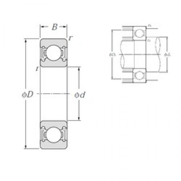 100 mm x 215 mm x 47 mm  NTN 6320LLU الكرات الأخدود العميق #1 image