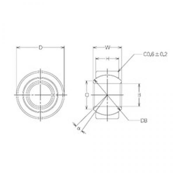 28 mm x 60 mm x 28 mm  NMB MBW28CR محامل عادي #1 image