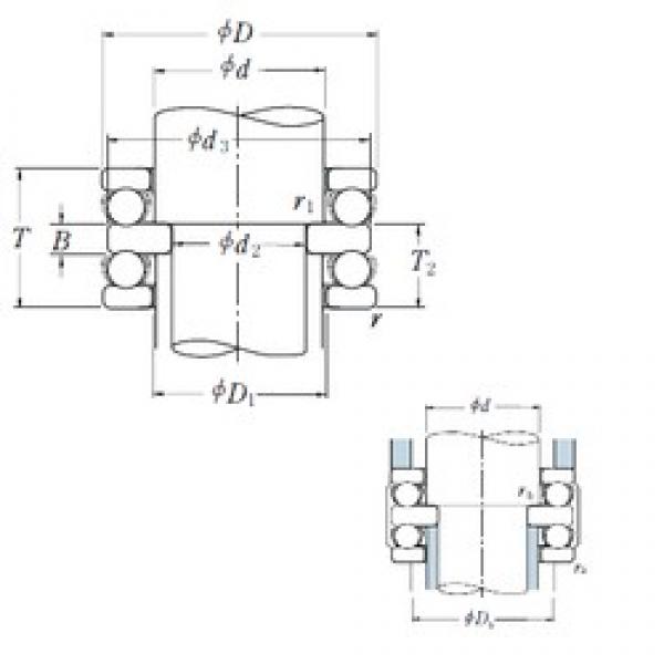 220 mm x 300 mm x 24 mm  NSK 52244X فحوى الكرات #1 image