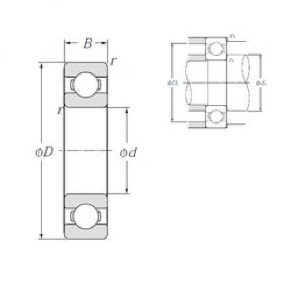 200 mm x 420 mm x 80 mm  NTN 6340 الكرات الأخدود العميق #1 image