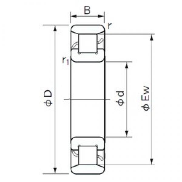 130 mm x 230 mm x 40 mm  NACHI N 226 محامل أسطوانية #1 image