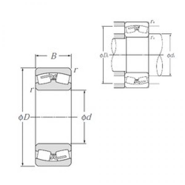 180 mm x 250 mm x 52 mm  NTN 23936 محامل كروية #1 image