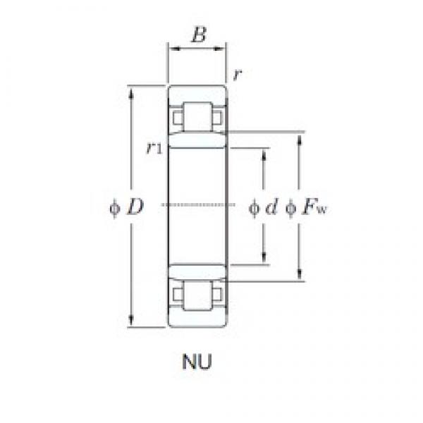 130 mm x 230 mm x 64 mm  KOYO NU2226 محامل أسطوانية #1 image