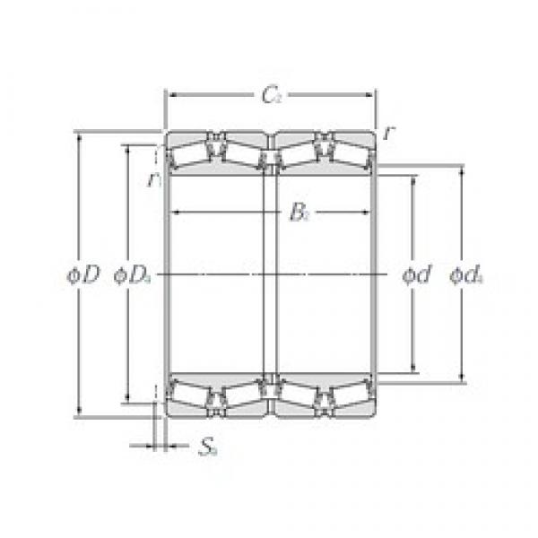 710 mm x 900 mm x 410 mm  NTN E-CRO-14208 تناقص الأسطوانة المحامل #1 image