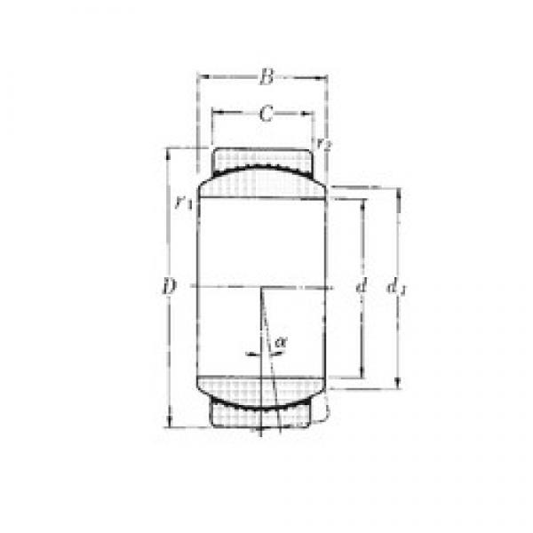 50,8 mm x 80,962 mm x 44,45 mm  NTN SAR2-32 محامل عادي #1 image