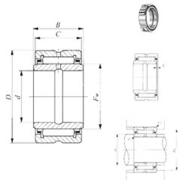 63,5 mm x 95,25 mm x 44,7 mm  IKO BRI 406028 محامل إبرة الأسطوانة #1 image