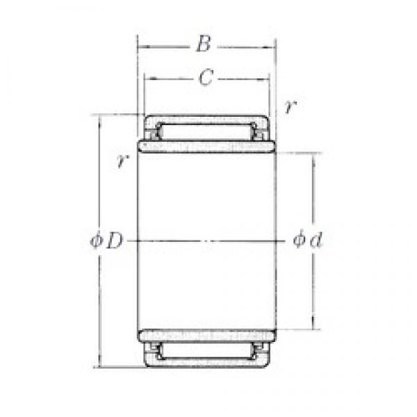 38 mm x 53 mm x 20 mm  NSK LM435320-1 محامل إبرة الأسطوانة #1 image