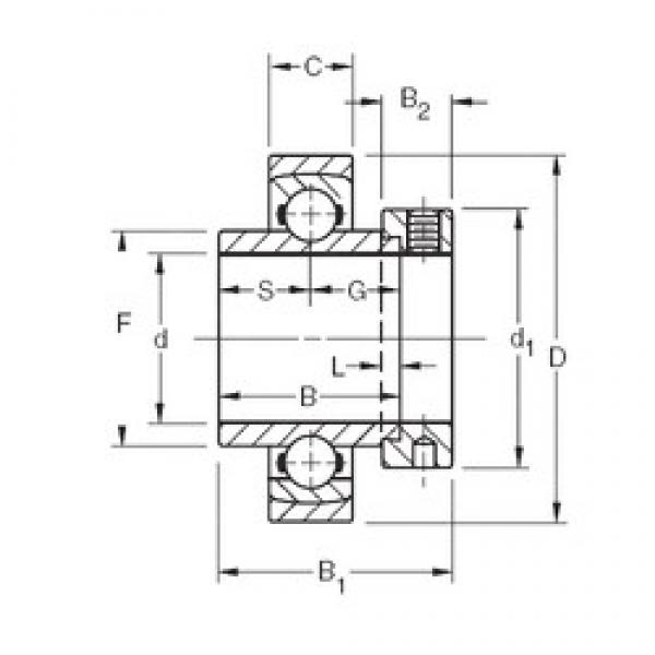 55,5625 mm x 110 mm x 55,56 mm  Timken SM1203KS الكرات الأخدود العميق #1 image