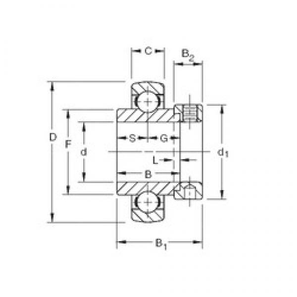 52,3875 mm x 120 mm x 55,56 mm  Timken SMN201KB الكرات الأخدود العميق #1 image