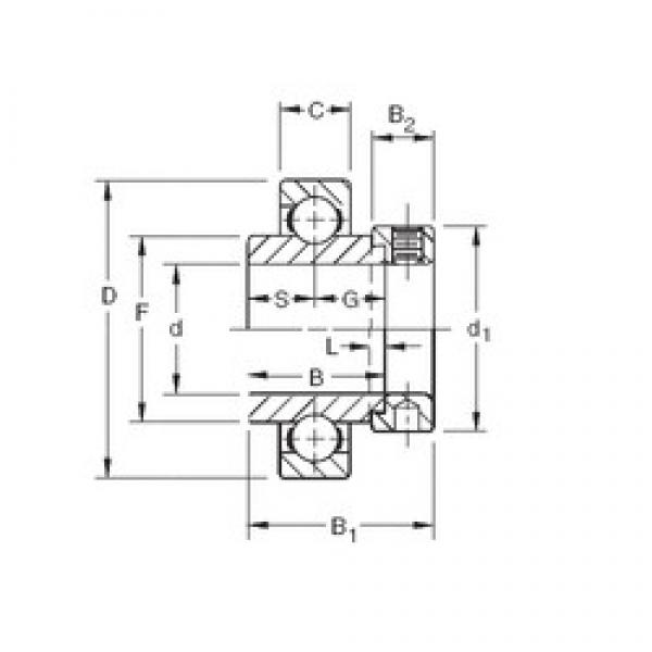 19.05 mm x 52 mm x 34,93 mm  Timken SMN012K الكرات الأخدود العميق #1 image