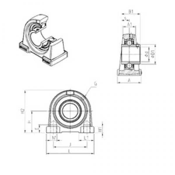 SNR UCPAE210 تحمل وحدات #1 image