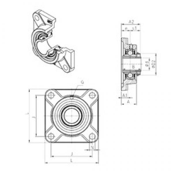 SNR UKF206H تحمل وحدات #1 image