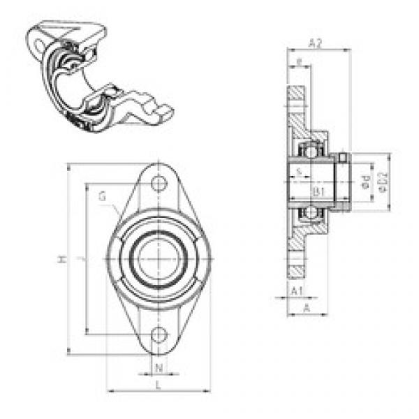 SNR EXFL209 تحمل وحدات #1 image