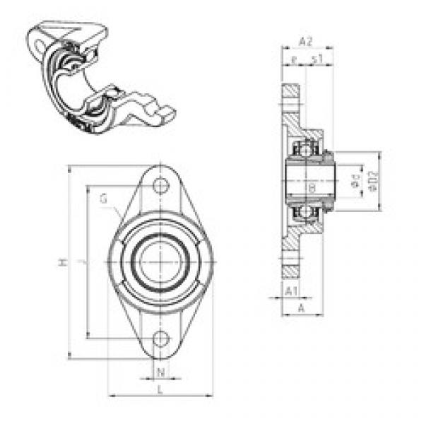 SNR UKFL305H تحمل وحدات #1 image