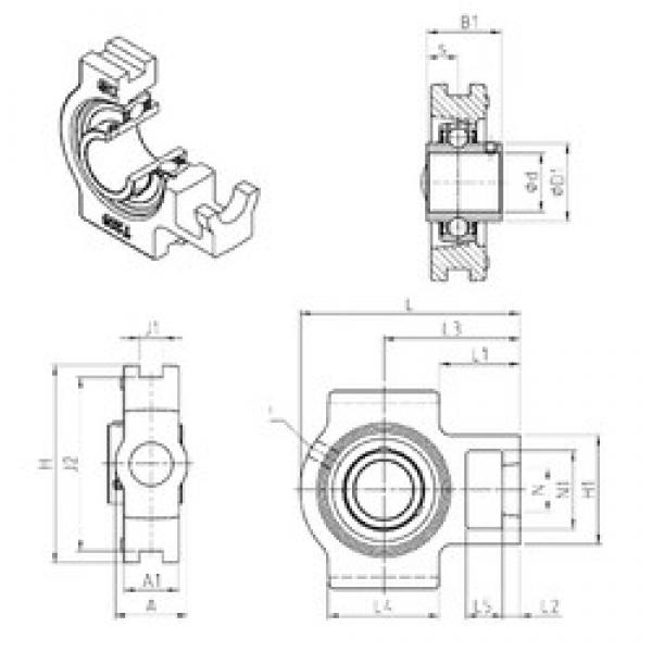 SNR UCT214 تحمل وحدات #1 image