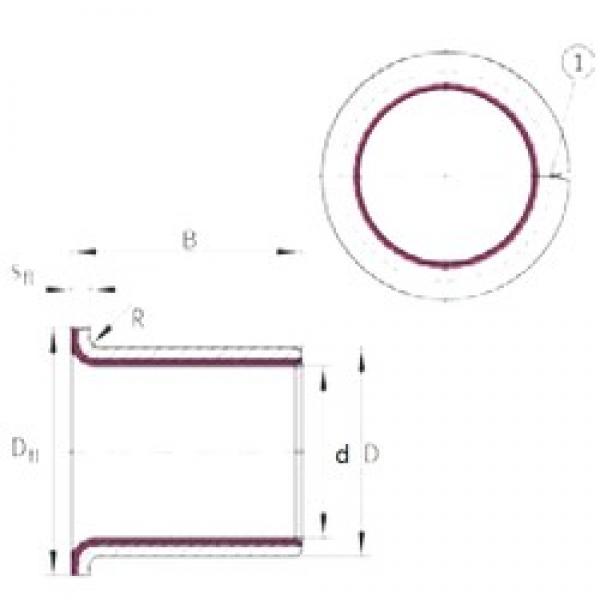 12 mm x 14 mm x 12 mm  INA EGF12120-E40 محامل عادي #1 image